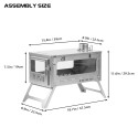 T1 - 3 | 折りたたみ式チタン薪ストーブ | POMOLY