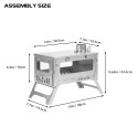 T1 mini 3 | ソロキャンプ用折りたたみ式チタン薪ストーブ | POMOLY