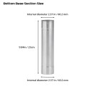 Φ6cm x 25cm x 9節 (Φ2.36in x 9.84in) チタンストーブ煙突セット |円筒形煙突 | POMOLY